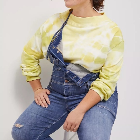 NWT Anthropologie Pilcro Yellow Tie-Dye Sweater - Picture 5 of 9